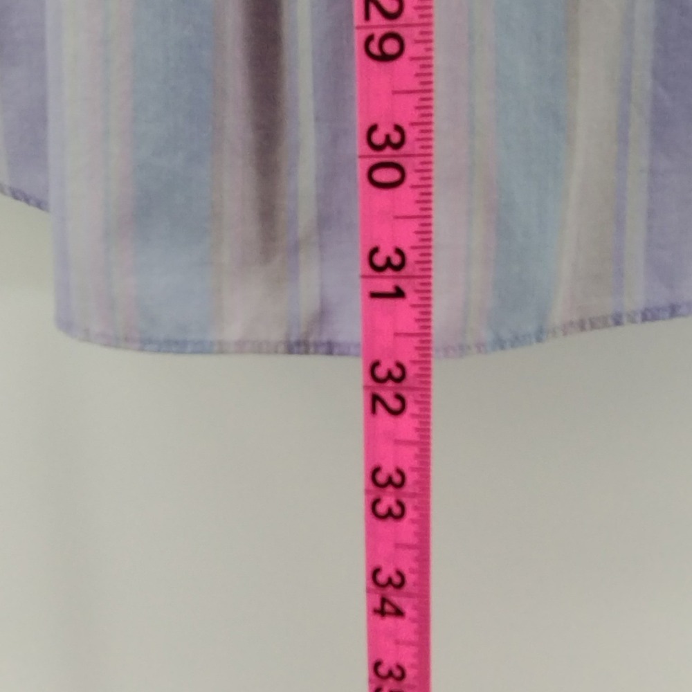 Vintage Christian‎ Dior Men's Striped Button Shirt Long Sleeve Pastel Size Large - Picture 11 of 12